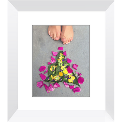 8x10 Framed Prints - "Flower Art With Toes"