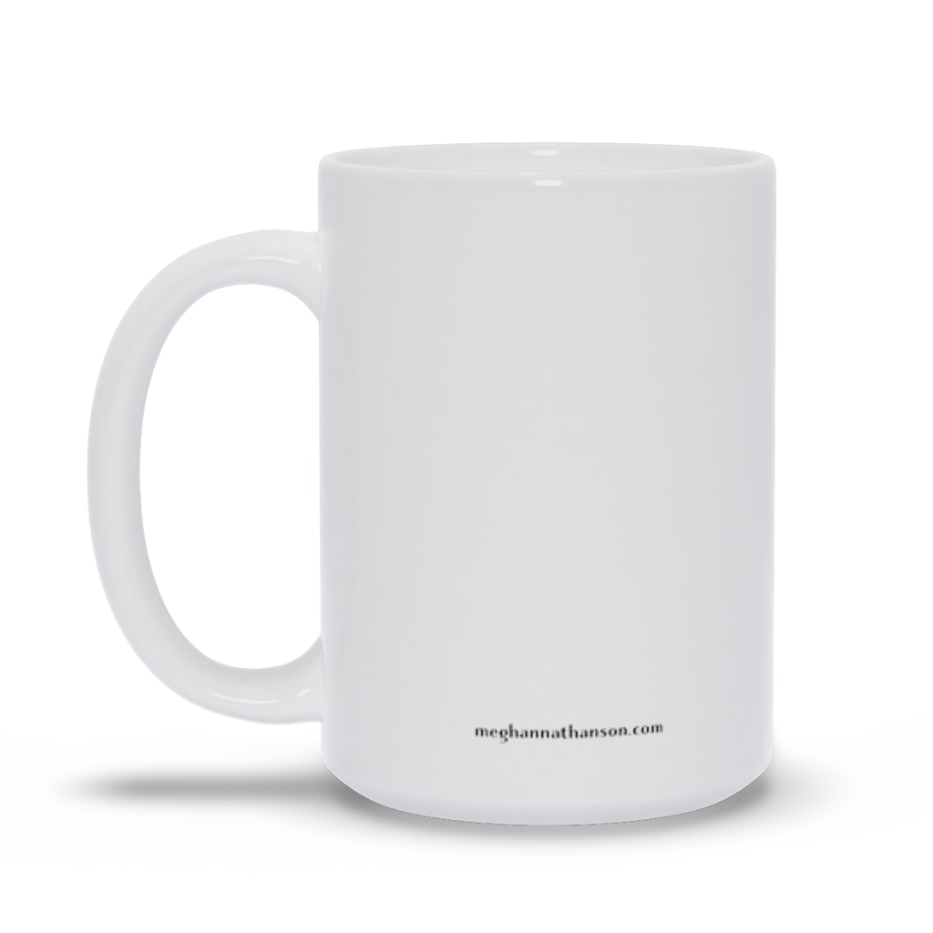 Meghan Nathanson Artistry All is Well multicolor design 15oz. ceramic mug