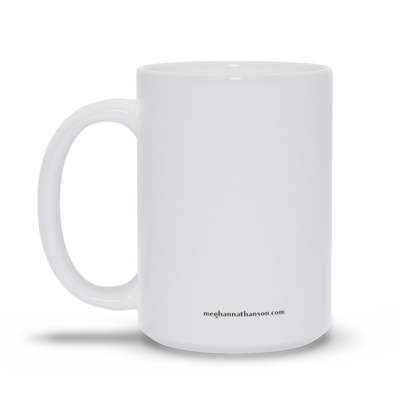 Meghan Nathanson Artistry All is Well multicolor design 15oz. ceramic mug