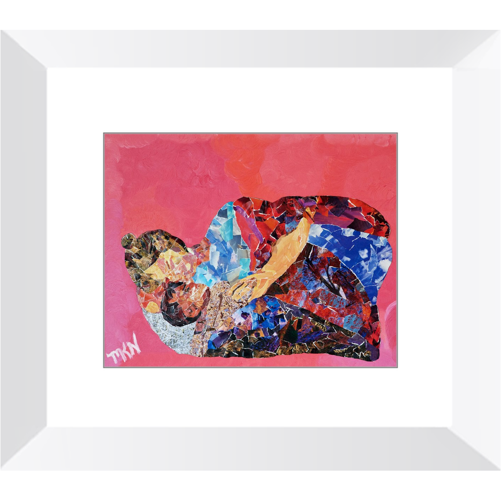 Meghan Nathanson Artistry a mother's touch collage art framed print