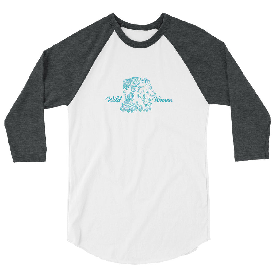 Wild Woman 3/4 Sleeve Raglan Shirt