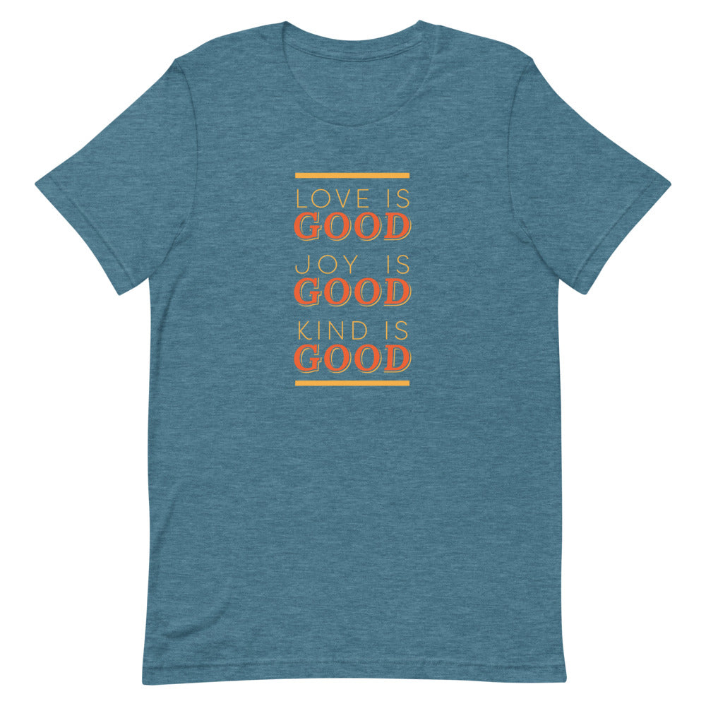 Love is Good, Adult Unisex Tee by Adrian