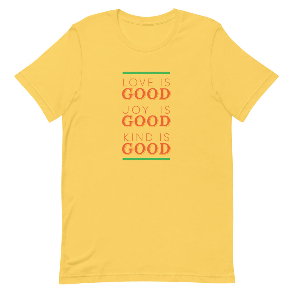 Love is Good, Adult Unisex Tee by Adrian