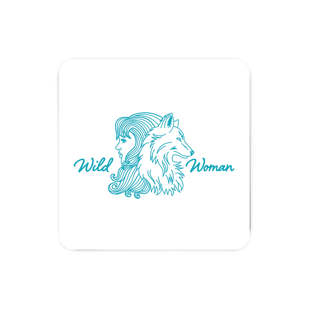 Meghan Nathanson Artistry Wild Woman aqua design refrigerator magnet